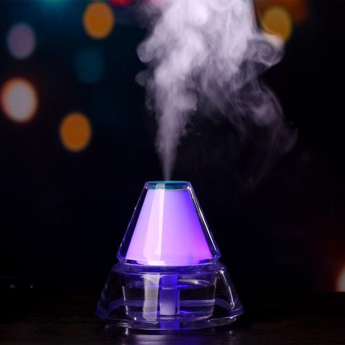 新款冰山加湿器 usb夜光创意迷你空气净化器水晶工艺品可oem定制